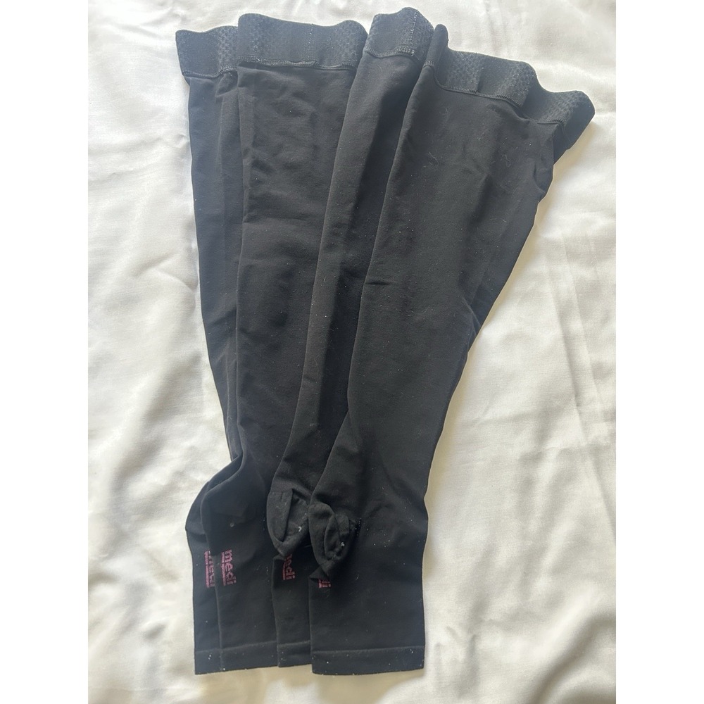 Two Pairs Mediven Comfort Thigh-High Compression Stockings Size IV Open Toe